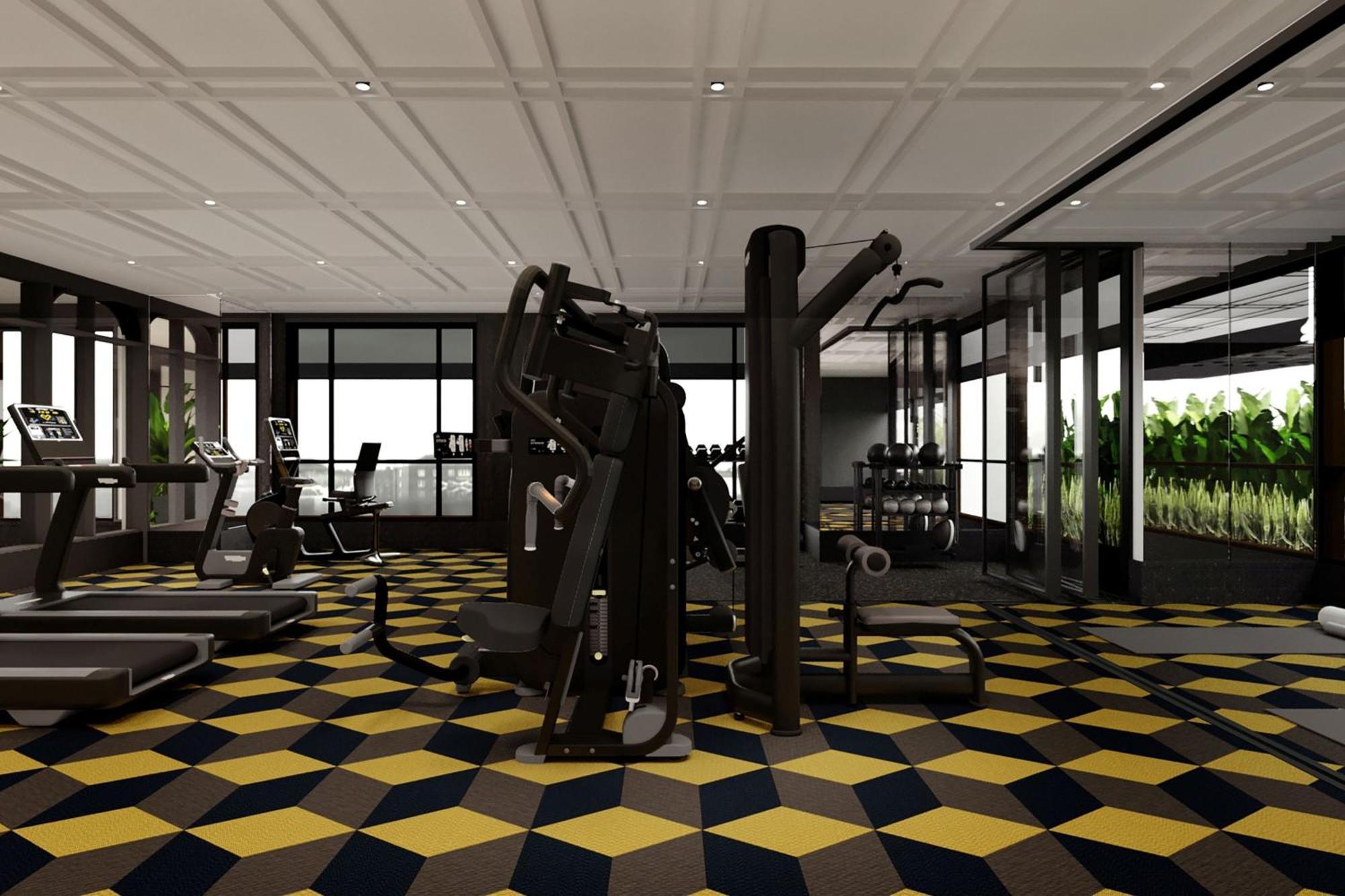 더 노탐 올 스위트 페낭 조지타운 외부 사진 The gym at the 1018