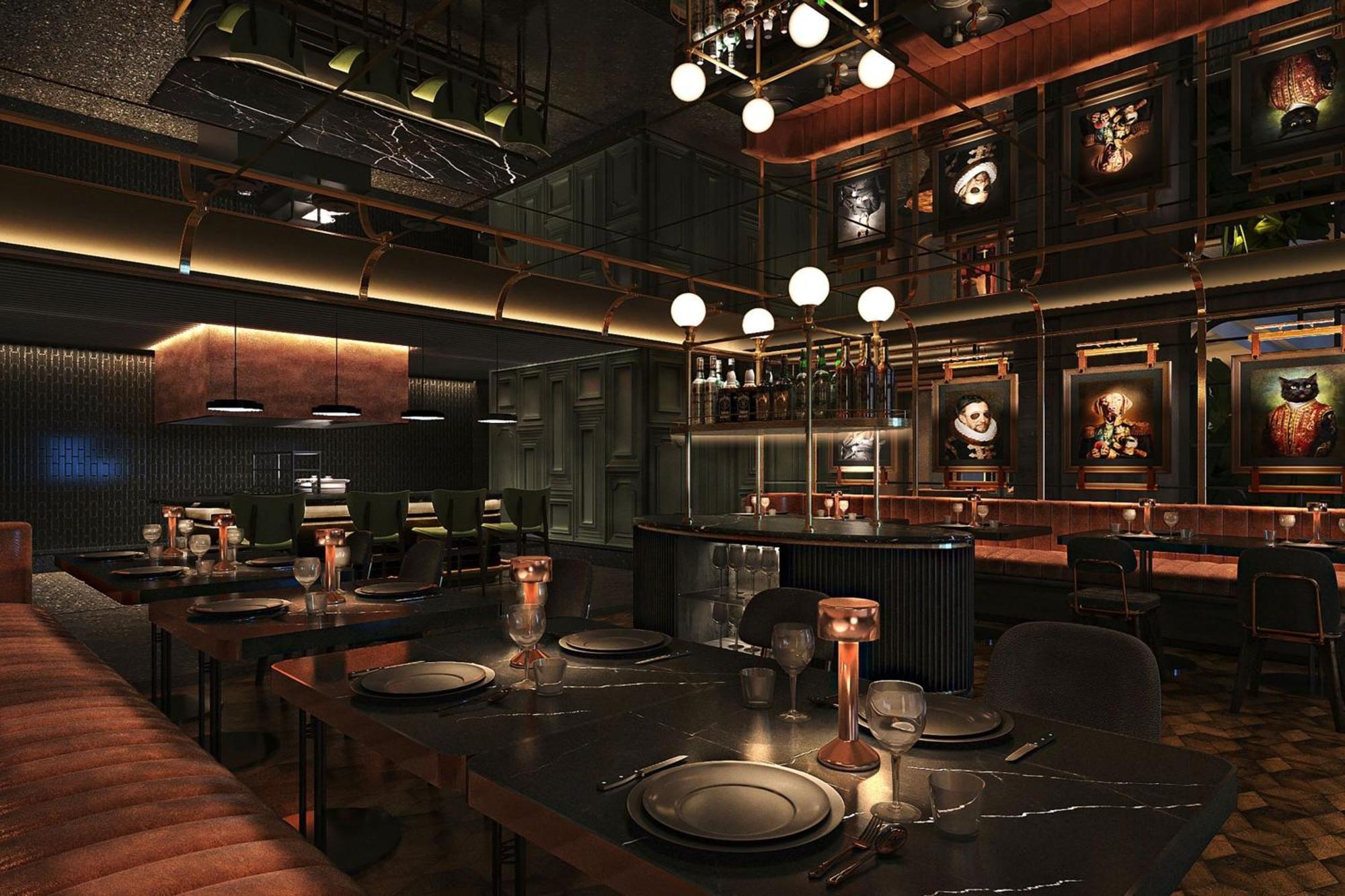 더 노탐 올 스위트 페낭 조지타운 외부 사진 The interior of the restaurant