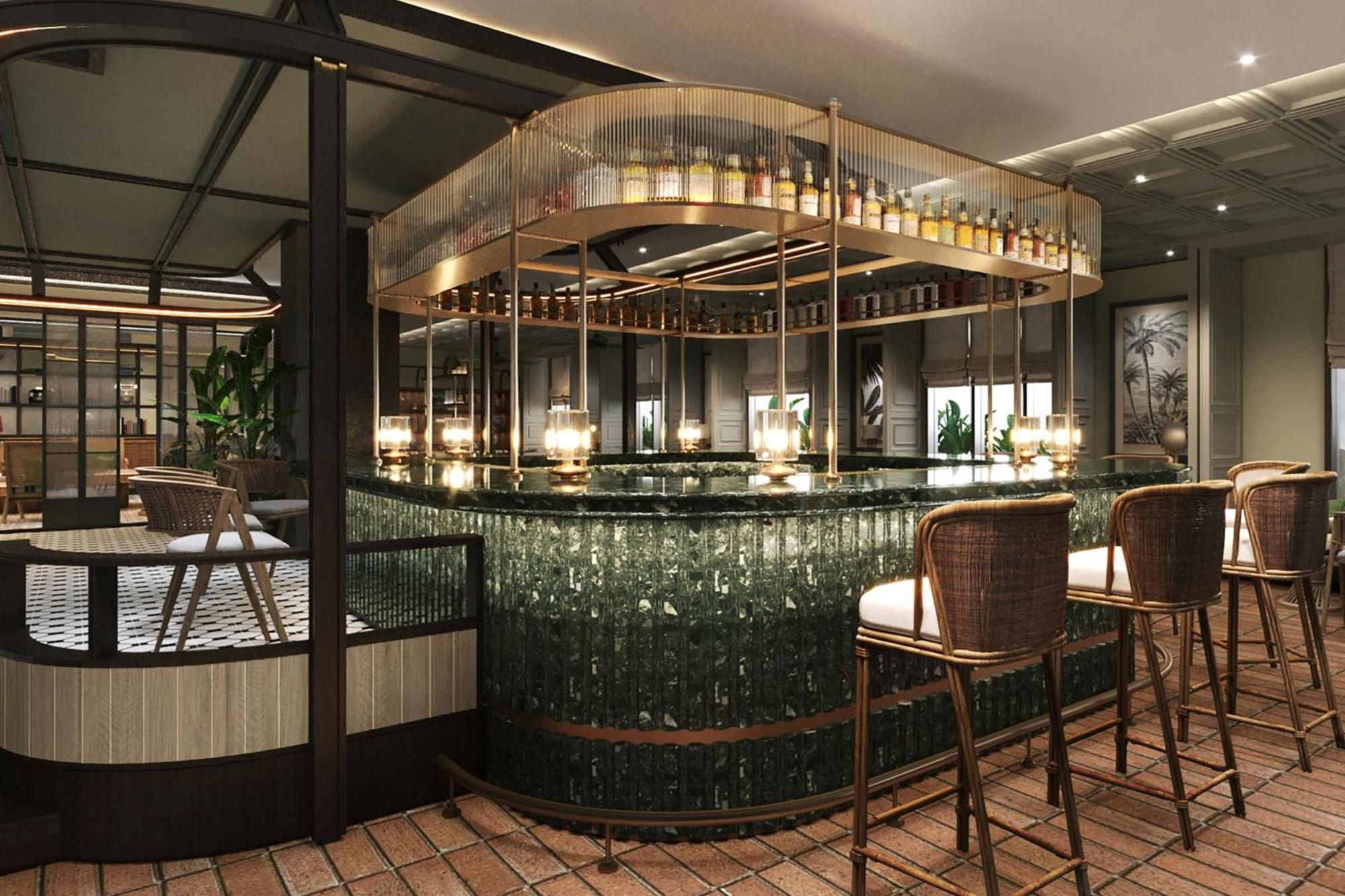 더 노탐 올 스위트 페낭 조지타운 외부 사진 The bar at the restaurant